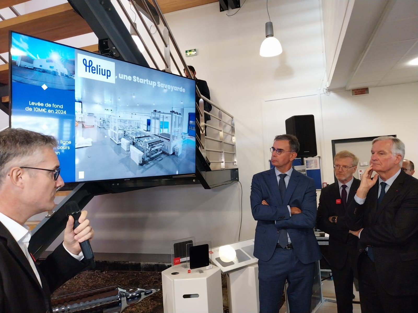 Presentation of Heliup to the Prime Minister during his visit to the ...