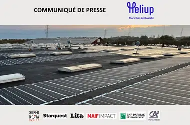HELIUP lève 16 M€ pour accélérer l’industrialisation de ses panneaux solaires légers